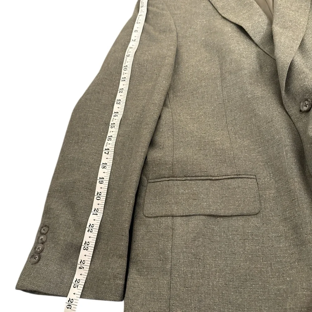 NWT Jos. A. Bank Executive Gordon  100% Silk Jacket Sage Size 41‎ Long Blazer